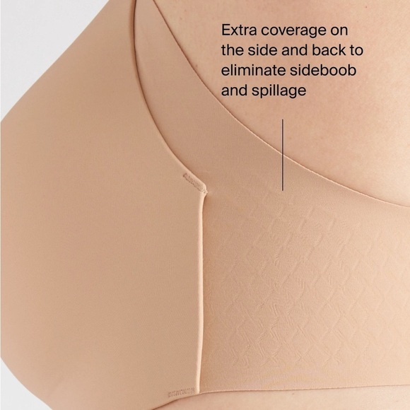 knix WingWoman Countour Wireless Warm Sand Supportive Bra 6+ (34DDD, 32F, 34F) - Picture 11 of 12